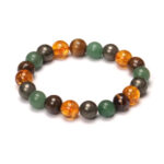 Citrine-Green Aventurine-Tiger Eye-Pyrite Bracelet