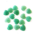 Green Aventurine Puffy Heart