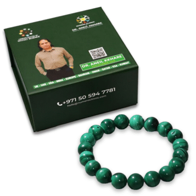 Bracelet with malachite round stone - Image 2