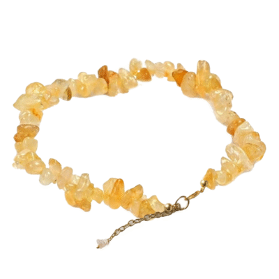 Citrine Chips Chain Bracelet