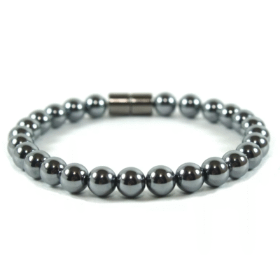 Elite Shungite Round Stone Elastic Beads Bracelet