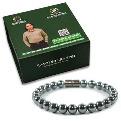 Elite Shungite Round Stone Elastic Beads Bracelet - Image 2