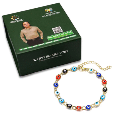 Evil Eye Bracelet With Charm, Chain - Image 2