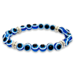 Evil Eye Round Beads Bracelet
