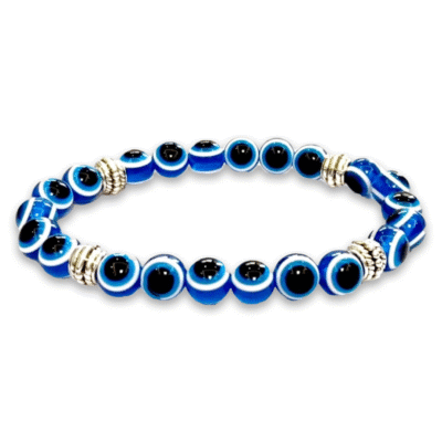 Evil Eye Round Beads Bracelet