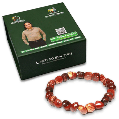 Garnet Chips Elastic Bracelet - Image 2