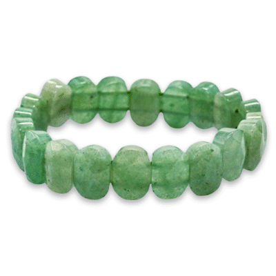 Green Aventurine Faceted Beads Bracelet