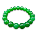 Green Jade Round Beads Bracelet