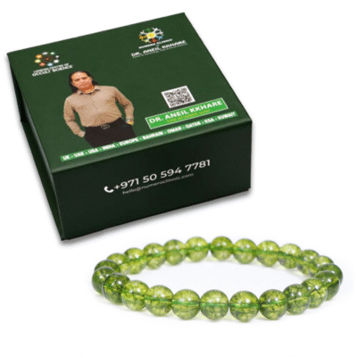 Peridot Round Beads Bracelet (Synthetic) - Image 2