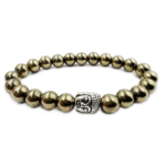 Pyrite Buddha Bracelet