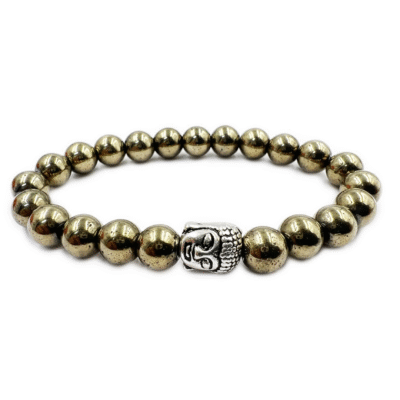 Pyrite Buddha Bracelet