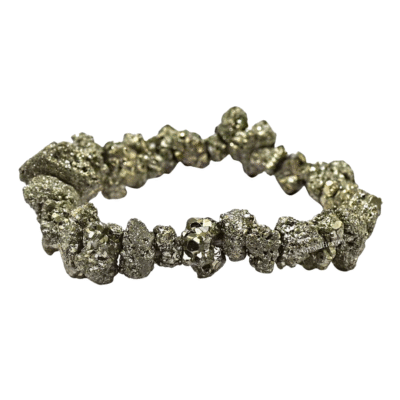 Pyrite Cluster Raw Bracelets