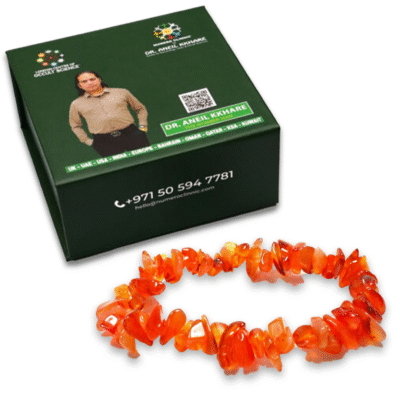 Red Carnelian Chips Bracelet - Image 2