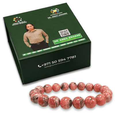 Rhodochrosite Round Beads Bracelet - Image 2