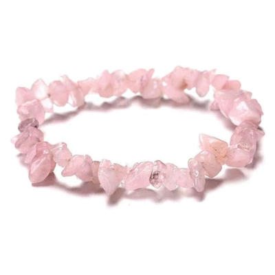 Rose Quartz Raw Bracelet