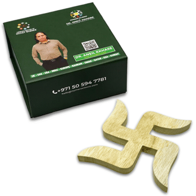 Shriparni Wooden Swastik - Image 2