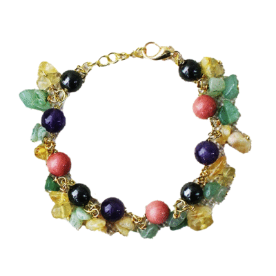 Wealth Chips and Beads Bracelet