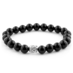 Black Obsidian Buddha Bracelet