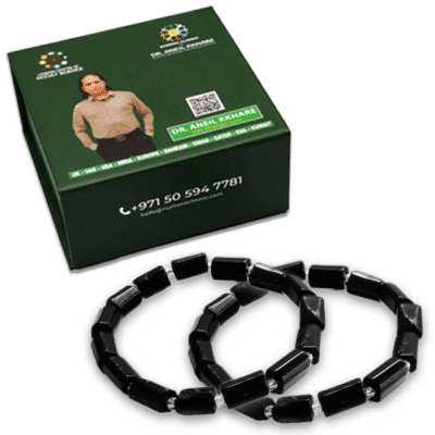 Black Tourmaline Rectangle Beads Bracelet - Image 2