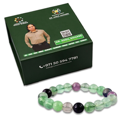 Fluorite Round Beads Bracelet - Image 2