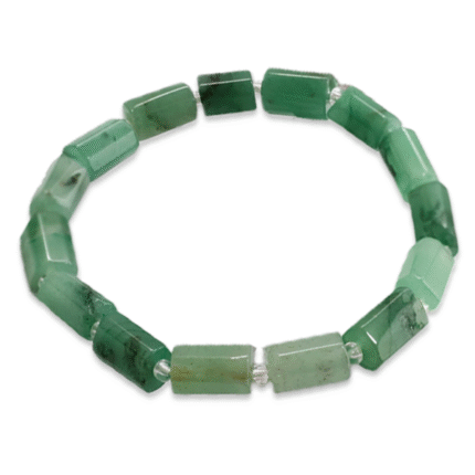 Green Aventurine Rectangle Beads Bracelet