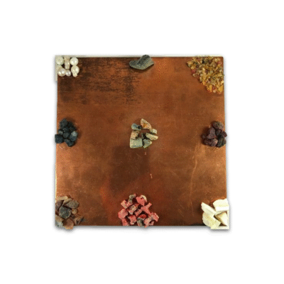 Nabhi Plate with Rough Gemstones