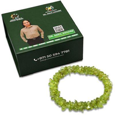 Peridot Chips Elastic Bracelet (Synthetic) - Image 2