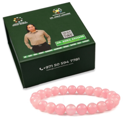 Rose Quartz Round Shape Bead Bracelet - Image 2