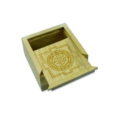 Sri Yantra Sacred Geometry Wooden Box