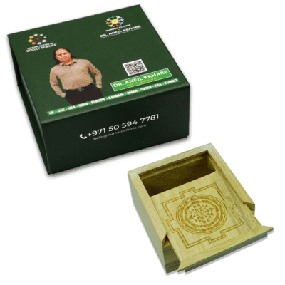 Sri Yantra Sacred Geometry Wooden Box - Image 2