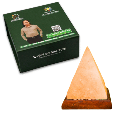 Triangle Natural Himalayan Rock Salt Crystal Lamp - Image 2