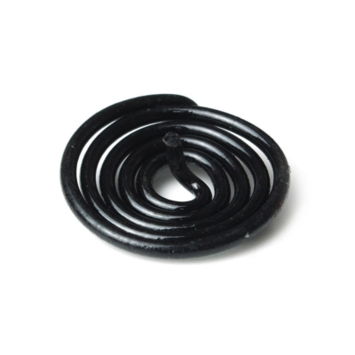 Vastu Black Wavy Round Clockwise Spring