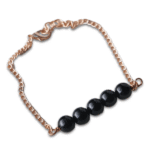 Black Tourmaline Five Beads Bracelet