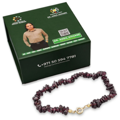 Garnet Chips Chain Bracelet - Image 2