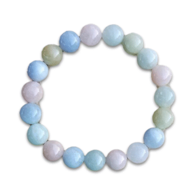 Morganite Bracelet 8mm Beads